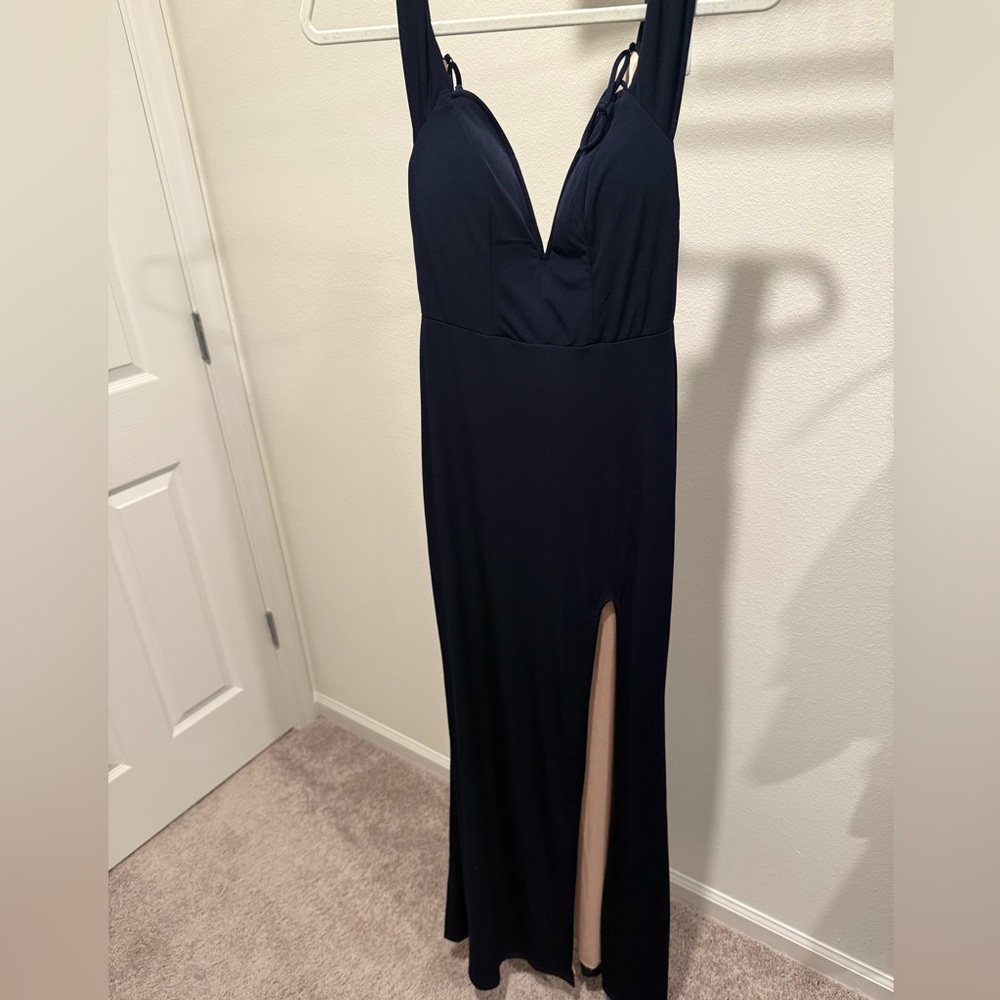 🚨PROM SEASON City Studio Blue Maxi Dress with Slit